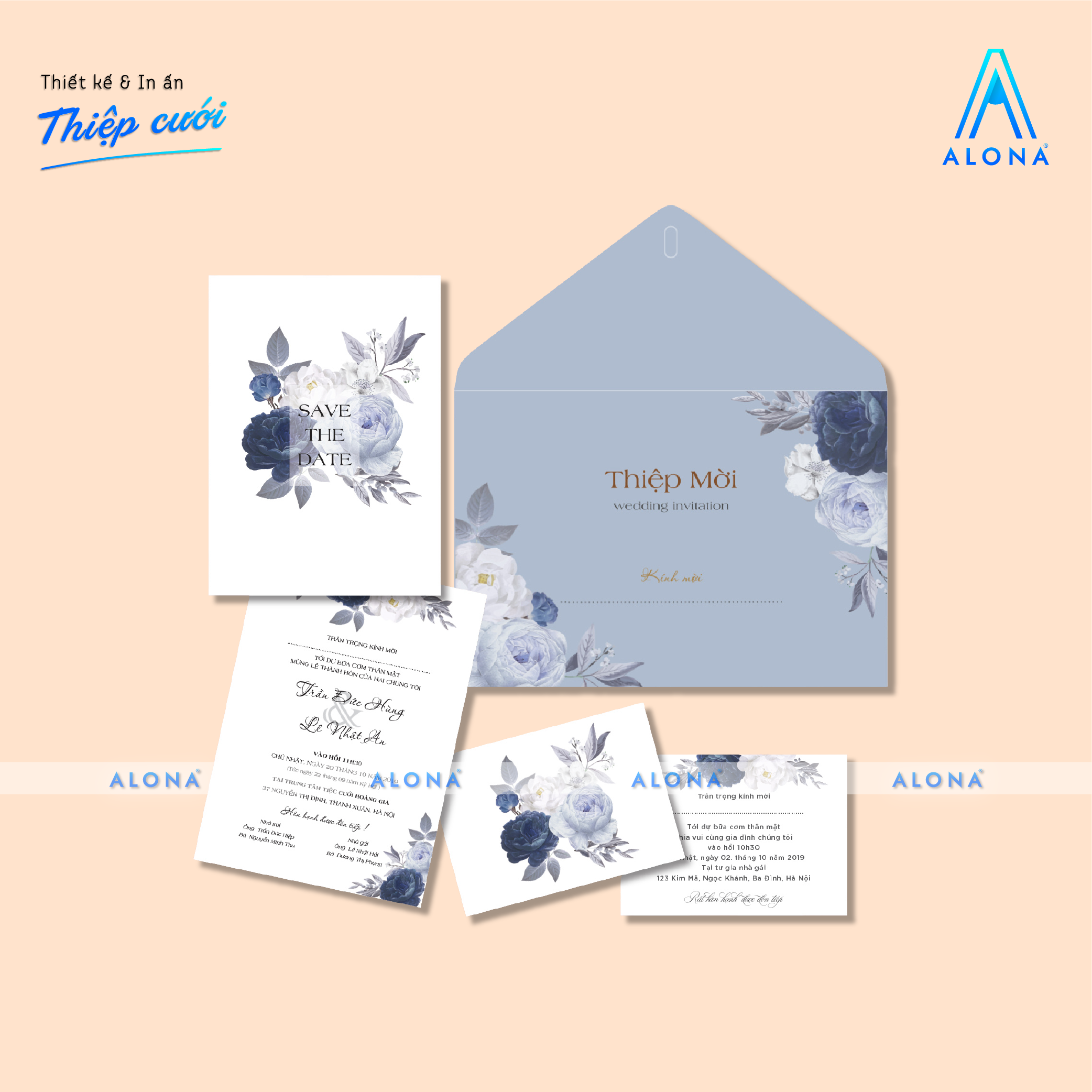 THIỆP CƯỚI TH&Ocirc;NG DỤNG