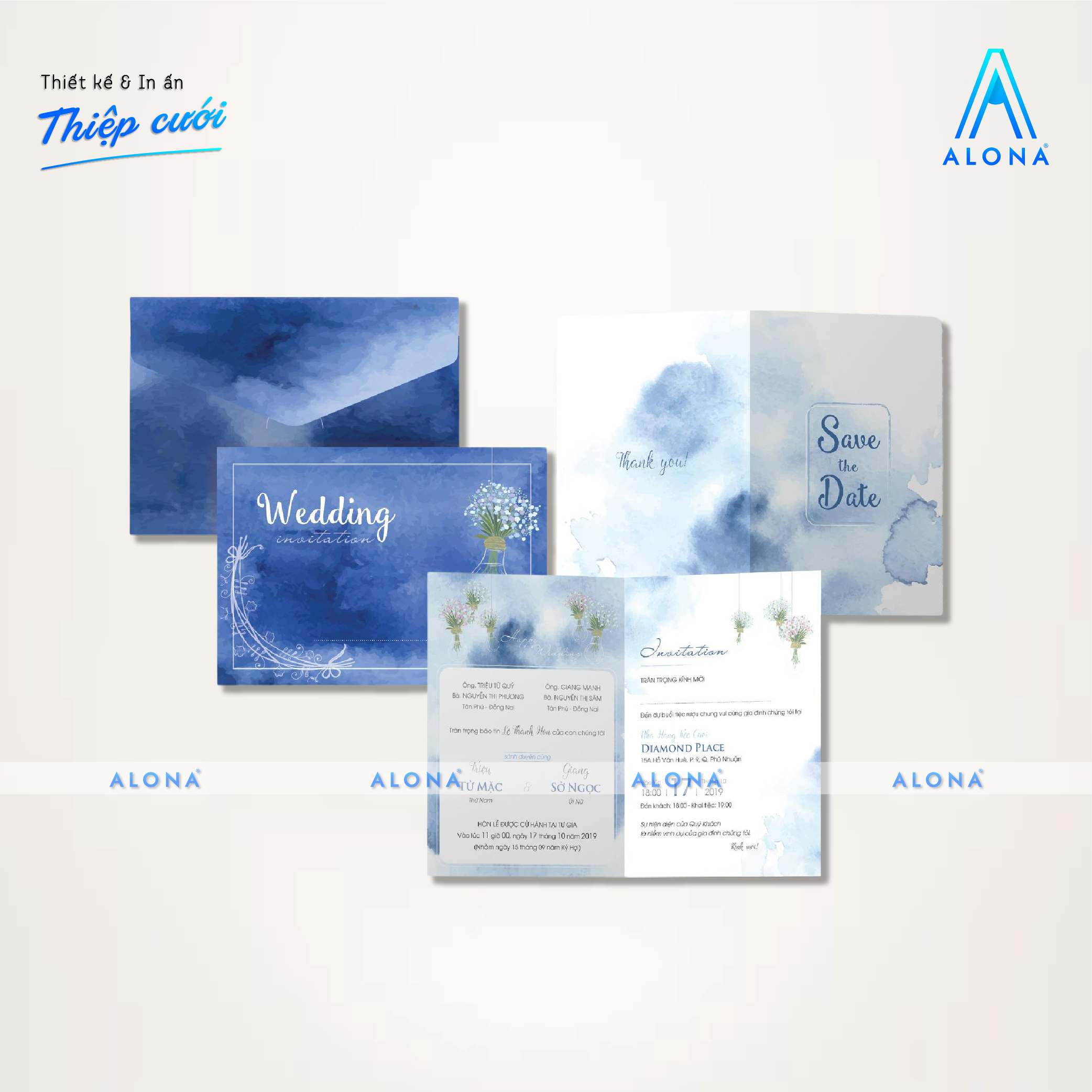 THIỆP CƯỚI TH&Ocirc;NG DỤNG